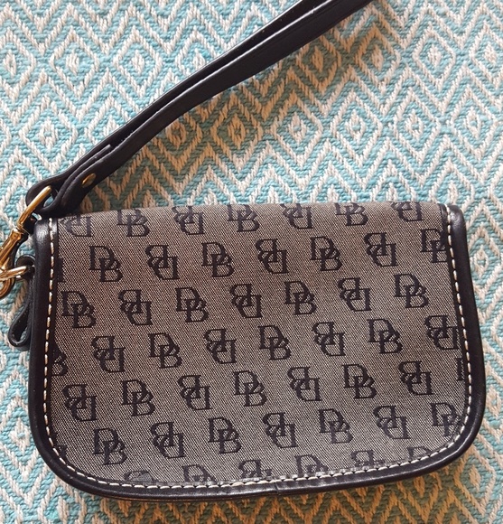 Donkey and Bourke black monogram wristlet - Picture 2 of 4